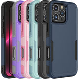 For Iphone 16 Pro Max/16 Pro/16 plus Shockproof Phone Case Cover +Tempered Glass