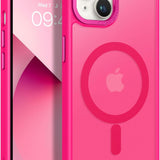 Magnetic for Iphone 13 Case & Iphone 14 Case [Compatible with Magsafe] Translucent Matte Phone Case Iphone 13/14 Slim Fit Shockproof Women Men Protective Cover for Iphone 13/14 6.1